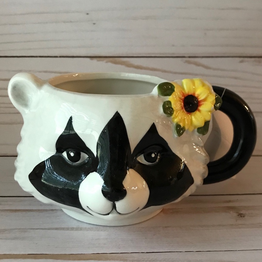 Ceramic Animal Shape Head Mug -Cat   13oz